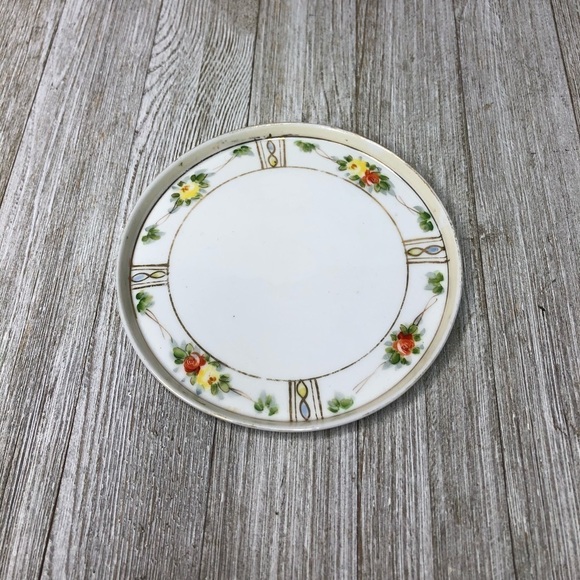 Vintage Hand Painted Nippon Porcelain Vanity Dish - Picture 2 of 10